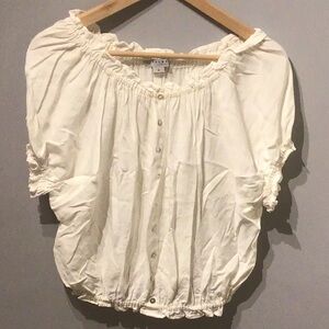 Favlux Fashion White On Or Off Shoulder Top